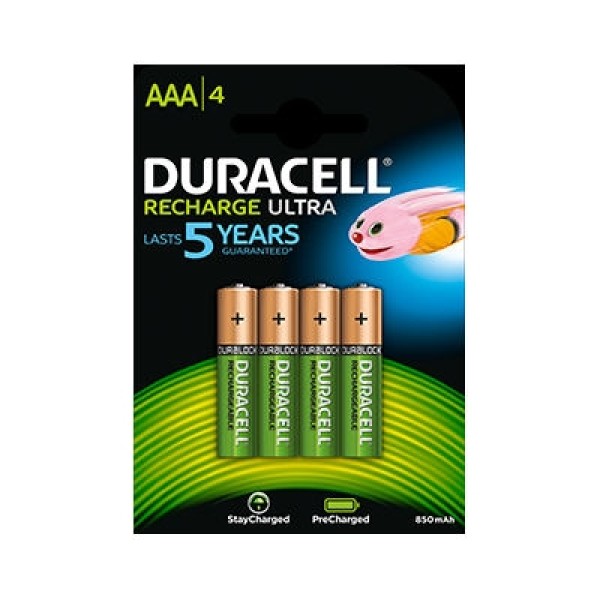 Duracell StayCharged Rechargeable AAA Batteries (Pack of 4) (SCAAA4)