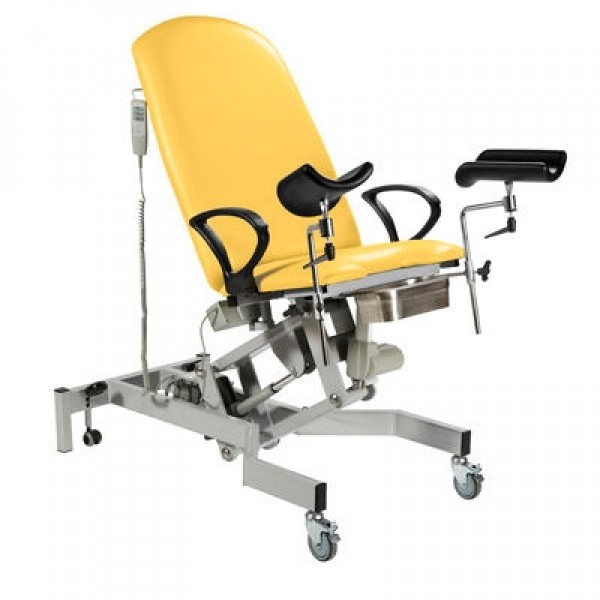 Sunflower Fusion GYNAE Electric Couch WIth Powered Back, Powered Tilting Seat, Arm Supports & Leg Stirrups (Sun-FGYNE3/SUP1/COLOUR)