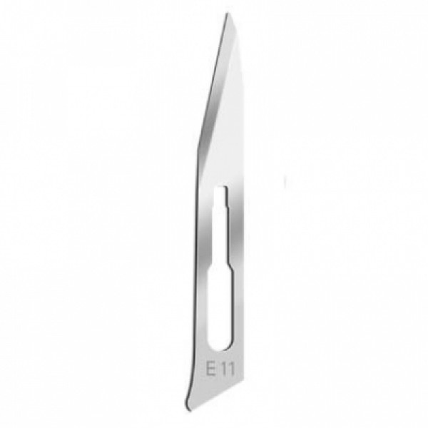 Swann Morton Standard Surgical Blades No.E/11, Sterile, Stainless Steel (Pack of 100) (0325)