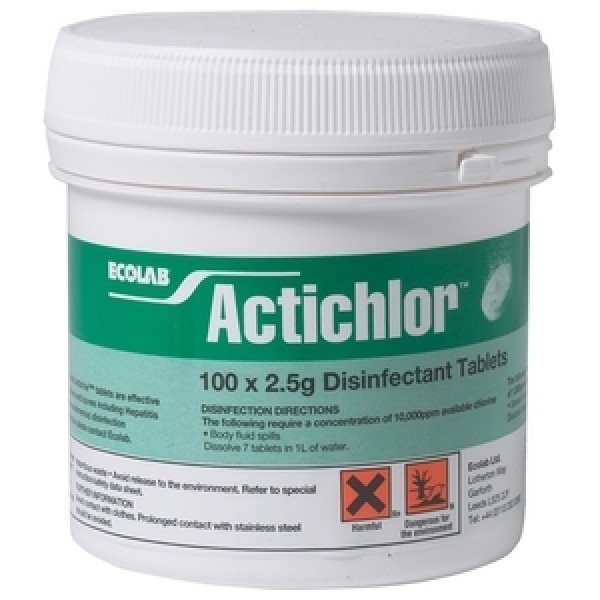 Ecolab Actichlor Tablets 2.5g x 100 Tablets (3049670) (EC8255)