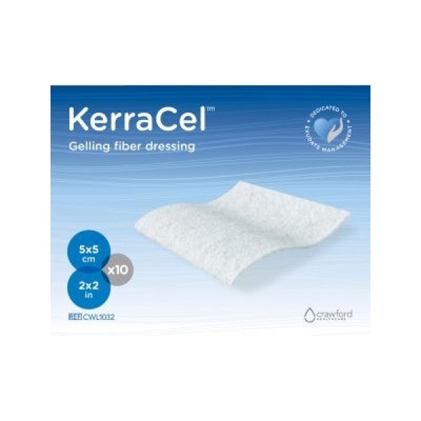 KerraCel Fibre Dressing Non-Adhesive 10cm x 10cm (Pack of 10) 402-0525