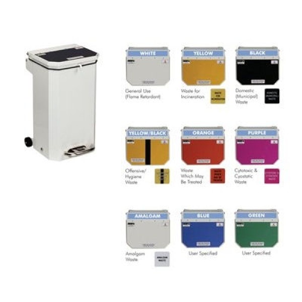 Sunflower Flame Retardant Bin 70 Litre, Blue Lid (Sun-BIN70/Blue)