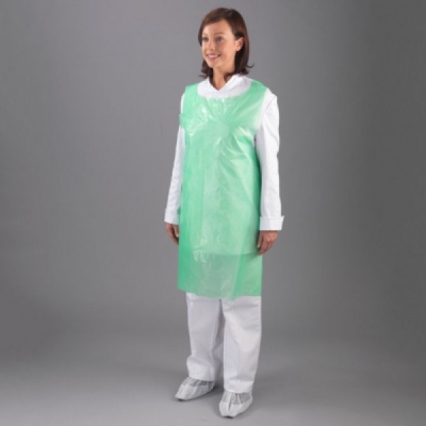 FineTouch Polythene Aprons, Green (Roll of 200) (A1G/R)