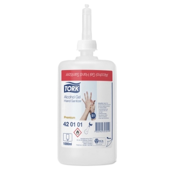 ** OUT OF STOCK** Tork Premium Alcohol Gel Hand Sanitiser 1L Cartridge (420101)