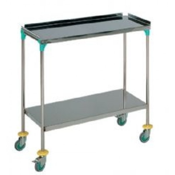 AW Select Treatment Trolley with 90cm with Guard Lip & 2 Trays (AWSH230)