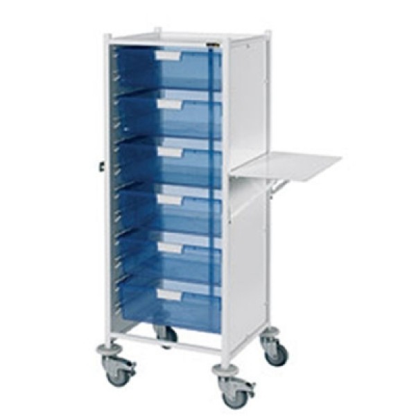 Sunflower Vista 120 Trolley - 6 Double Depth Blue Trays (Sun-MPT122B)