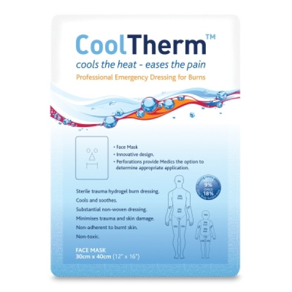 Reliance CoolTherm Dual Purpose Face Mask Dressing 30cm x 40cm (Box of 5) (RL5925)