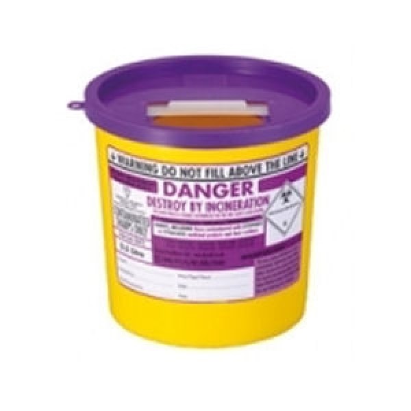 Daniels Sharpsguard Purple Cyto 2.5 Litre Sharps Bin (DD672)