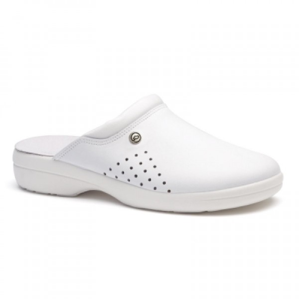 Toffeln FlexLite Unisex Mule Perforated Upper White (0500W)