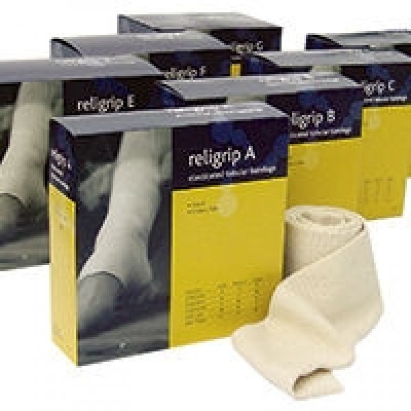 Religrip Natural Elasticated Tubular Bandage F for Large Knees / Medium Thighs (8.75cm x 1m) (RL476)