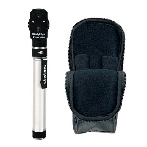 Welch Allyn Pocketscope Ophthalmoscope with AA handle in Soft Case (12821)