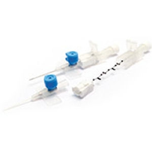 BD Venflon Pro Safety Peripheral Safety IV Cannula with Injection Valve Blue 22g 25mm (Box of 50)