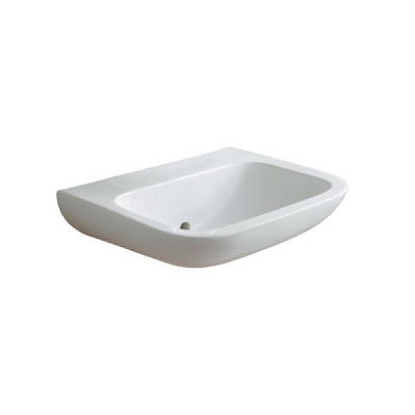 Sunflower Vitreous China Washbasin Wall Mounted - Medium - No Tap Holes (Sun-SNK14)