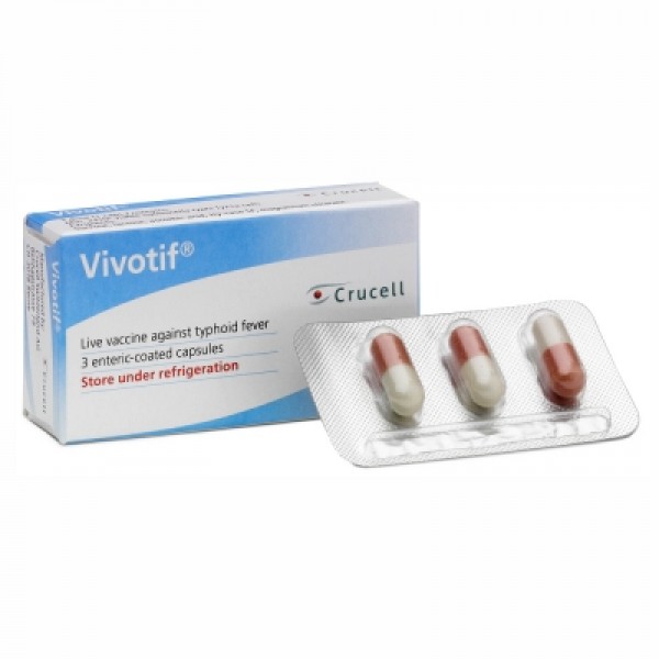 Vivotif Oral Typhoid Vaccine Capsules (Pack of 3)