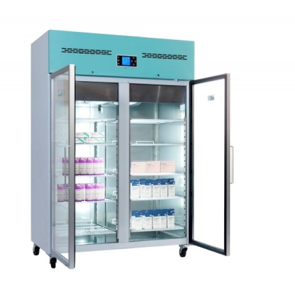 LEC Large Pharmacy Refrigerator Glass Door (1200 Litres) (PGR1200UK)