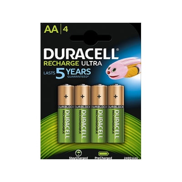 Duracell StayCharged Rechargeable AA Batteries (Pack of 4) (SCAA4)