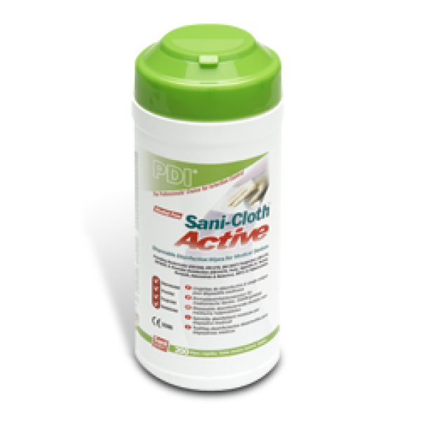 ** OUT OF STOCK **Sani-Cloth Active Alcohol-Free Disinfectant Medical Device Wipes 200 x 220mm (Tub of 200) (XP00190)