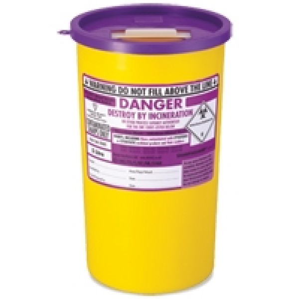 Daniels Sharpsguard Purple Cyto 5 Litre Sharps Bin (DD605)