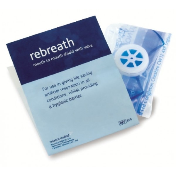Reliance Rebreath Mouth To Mouth Shield With One-Way Valve (RL850)