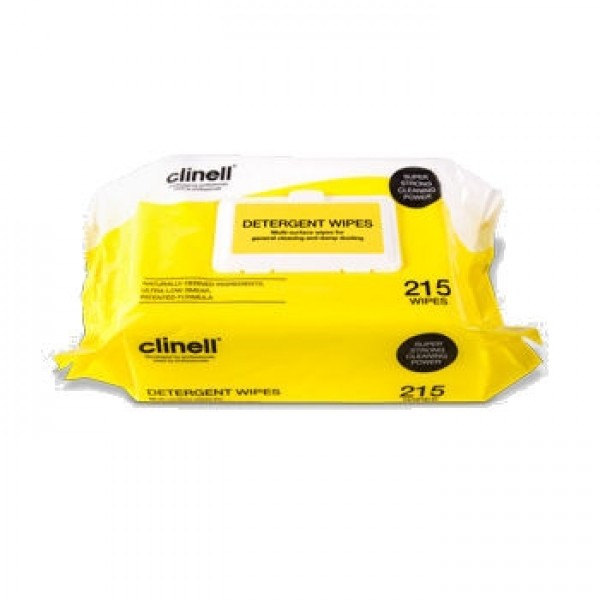 Clinell Detergent Wipes (Pack of 215) (CDW215)