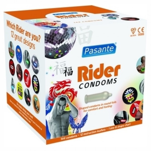 Pasante Rider Condoms, Clinic Pack of 144 (C4047)