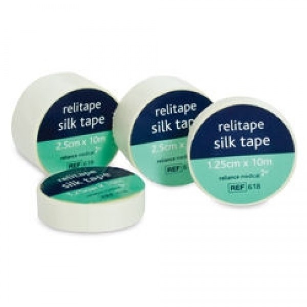Relitape Silk Tape 1.25cm x 10m White (RL618) 