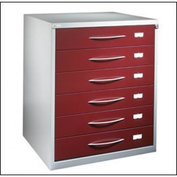 Amerson 6 Drawer Optometry Records Cabinet 8 Inch x 6 Inch (A5) Horizontal Cards (363A5)