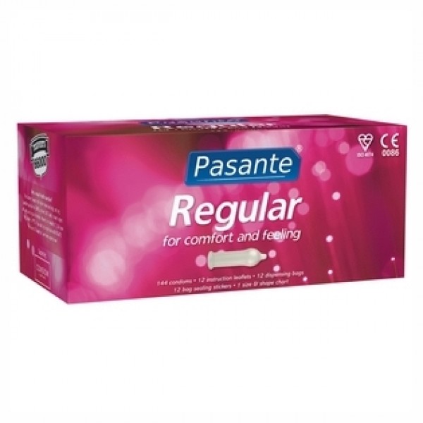 Pasante Regular Condoms, Clinic Pack of 144 (C4007)