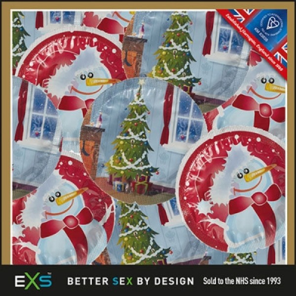 EXS Christmas Condoms Bulk Pack of 500 (EXSTHEMEXMAS500)