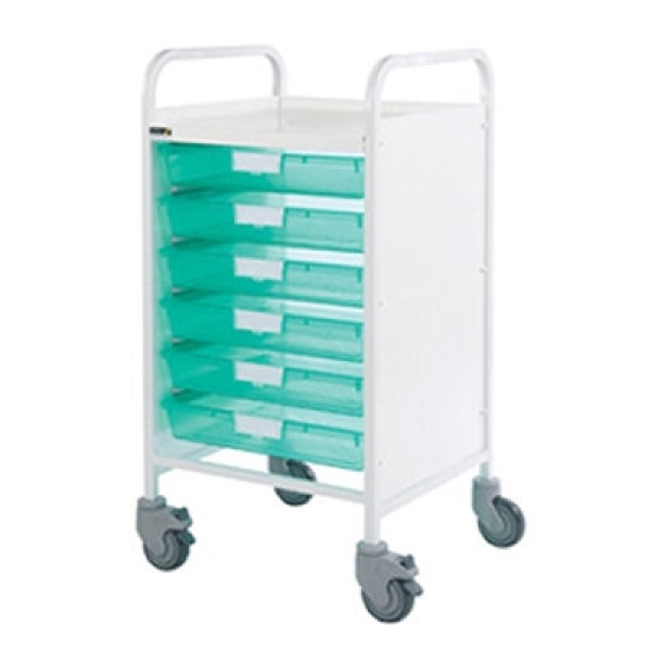 Sunflower Vista 50 Trolley 6 Single Green Trays (Sun-MPT1G)