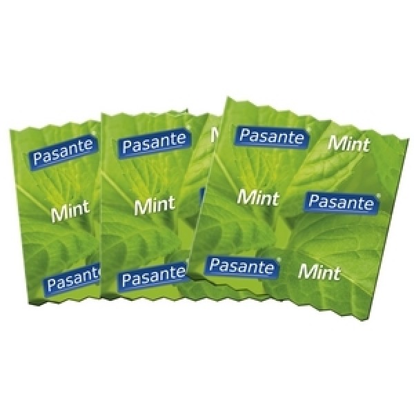 Pasante Flavoured Condoms, Mint, Polybag of 144 (C4067)