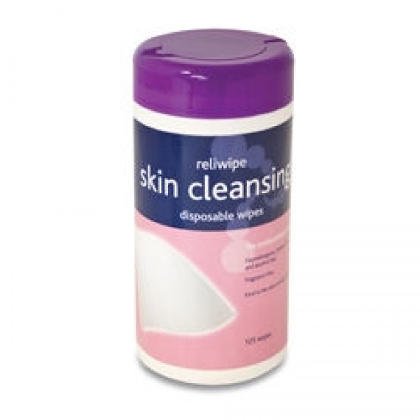 Reliwipe Skin Cleansing Disposable WIpes (Tube of 125) (RL750)