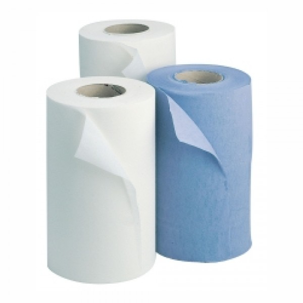 Essentials Wiper Rolls Recycled 2 Ply 10" Blue (18 Per Case) (H2B240)