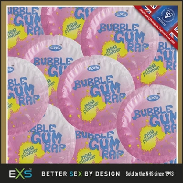 EXS Bubblegum Flavour Condoms Bulk Pack of 500 (EXSBUBBLE500)
