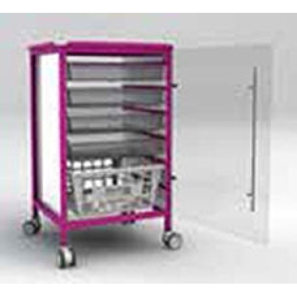 Freeway FW3100 Trolley Cart With Clear Acrylic Door 1130mm High (FW3100-8 ECD) 