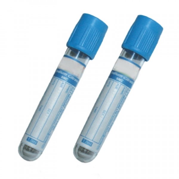 BD Vacutainer Glass CTAD Tube 2.7ml with Light Blue Hemogard Closure (Pack of 100) (367562)