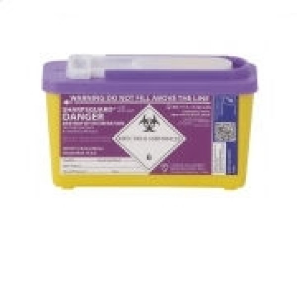 Daniels Sharpsguard Purple Cyto Com-Plus 1 Litre Sharps Bin (DD679)