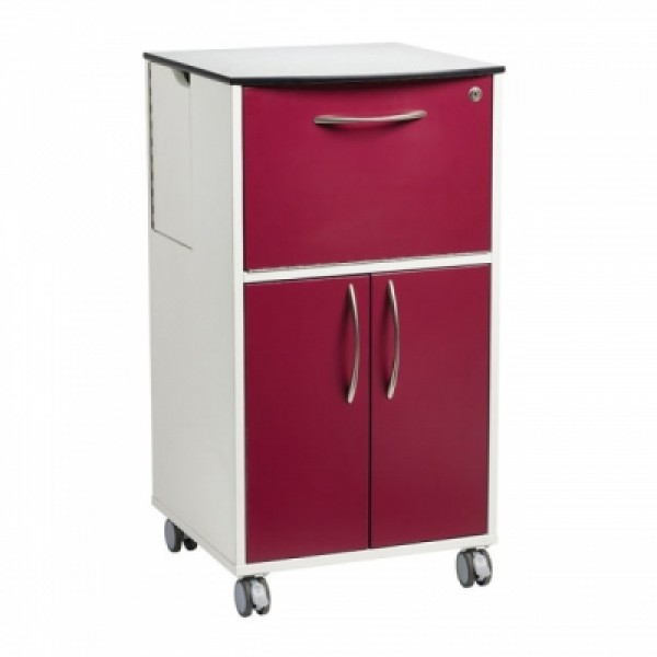 Beaver Bedside Cabinet WIth Upper And Lower Cupboards And Side Access Doors (CA3971)