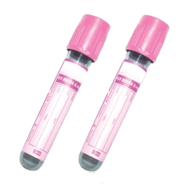 BD Vacutainer Plastic EDTA Crossmatch Tube 4ml with Pink Hemogard Closure (Pack of 100) (366164)