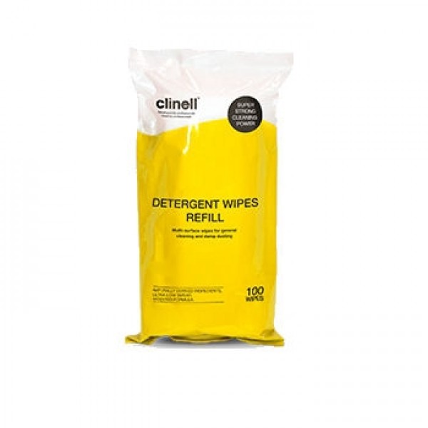 ** OUT OF STOCK** Clinell Detergent Wipes Tub Refill (Pack of 110) (CDT110R)