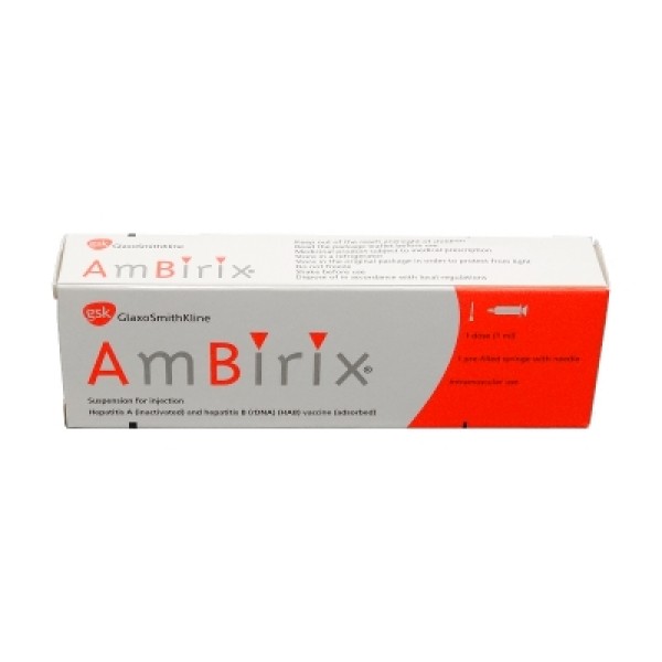 Ambirix Paediatric (Hep A and Hep B Combined Vaccine) 1ml PFS x 1