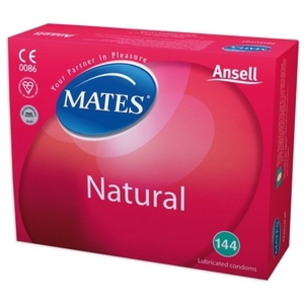 Mates Natural Condoms Clinic Pack of 144 (MS144NT)