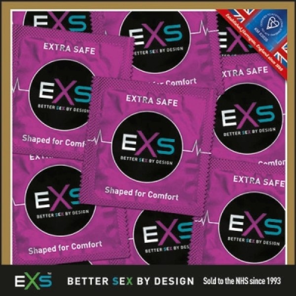 EXS Extra Safe Condoms Clinic Pack 144 (EXSEXSA144)