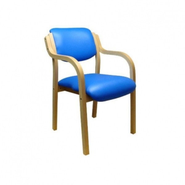 Medi-Plinth Waiting Room Chair Wooden Frame (WWS1A)