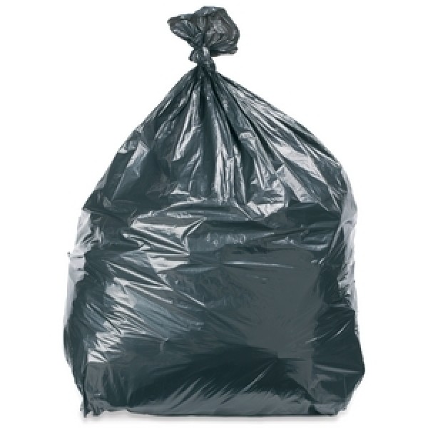 Heavy Duty Black Refuse Sacks Large 147cm x 99cm for 80L Bin (Pack of 50) 