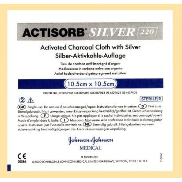 Actisorb Silver 220 Dressing 9.5cm x 6.5cm (Pack of 10)