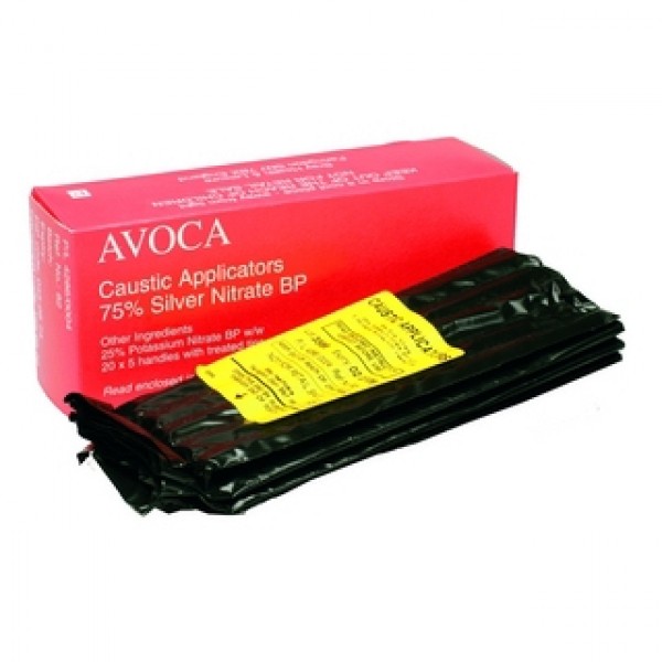 Avoca Caustic Applicator 75% Silver Nitrate Sticks (Pack of 50) (045-0874)