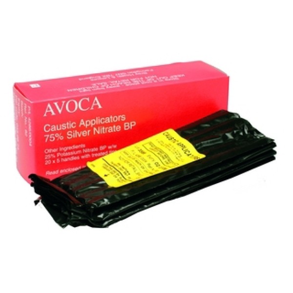 Avoca Caustic Applicator 75% Silver Nitrate Sticks (Pack of 10) (045-0874/10)