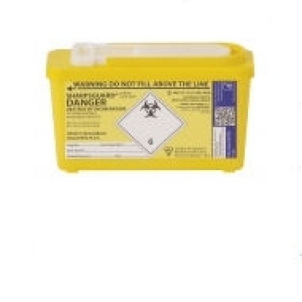 Daniels Sharpsguard Yellow 1 Litre Com Plus Sharps Bin (DD479YL)