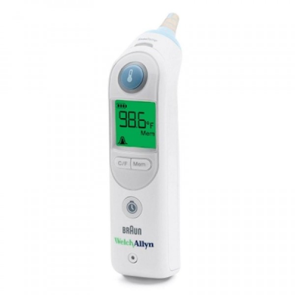 Welch Allyn Braun Thermoscan Pro 6000 Thermometer with Cradle (06000-200)